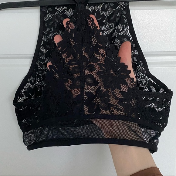 Black transparent top, size 6(US) XS-S, perfect condition - Picture 4 of 5